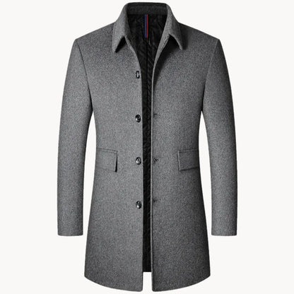 Hugo | Wool coat with stand-up collar and side pockets