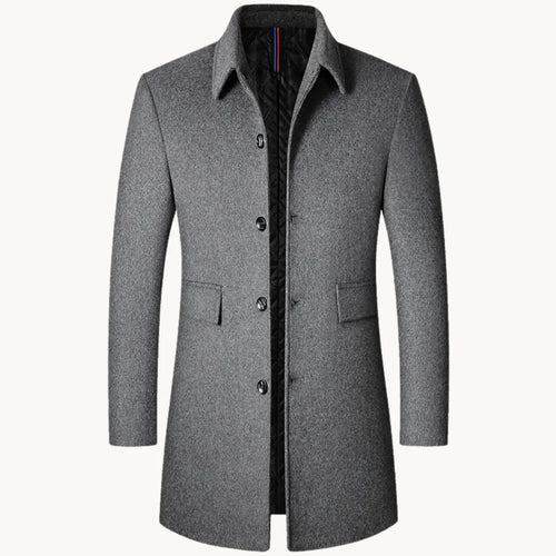 Hugo | Wool coat with stand-up collar and side pockets