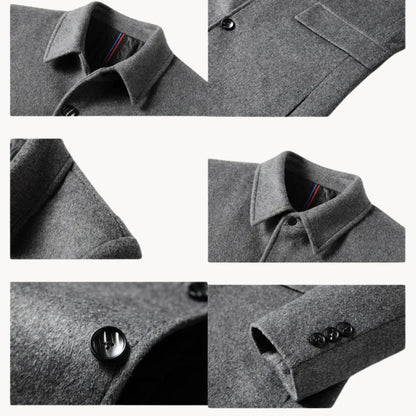 Hugo | Wool coat with stand-up collar and side pockets