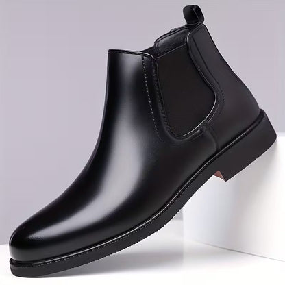 High boots with weather-resistant upper
