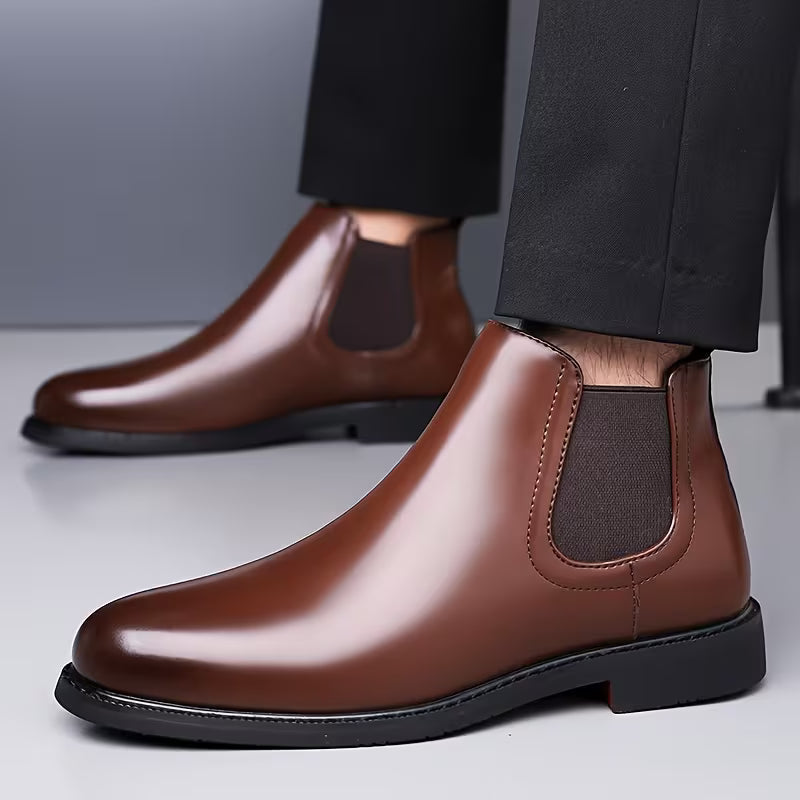 High boots with weather-resistant upper