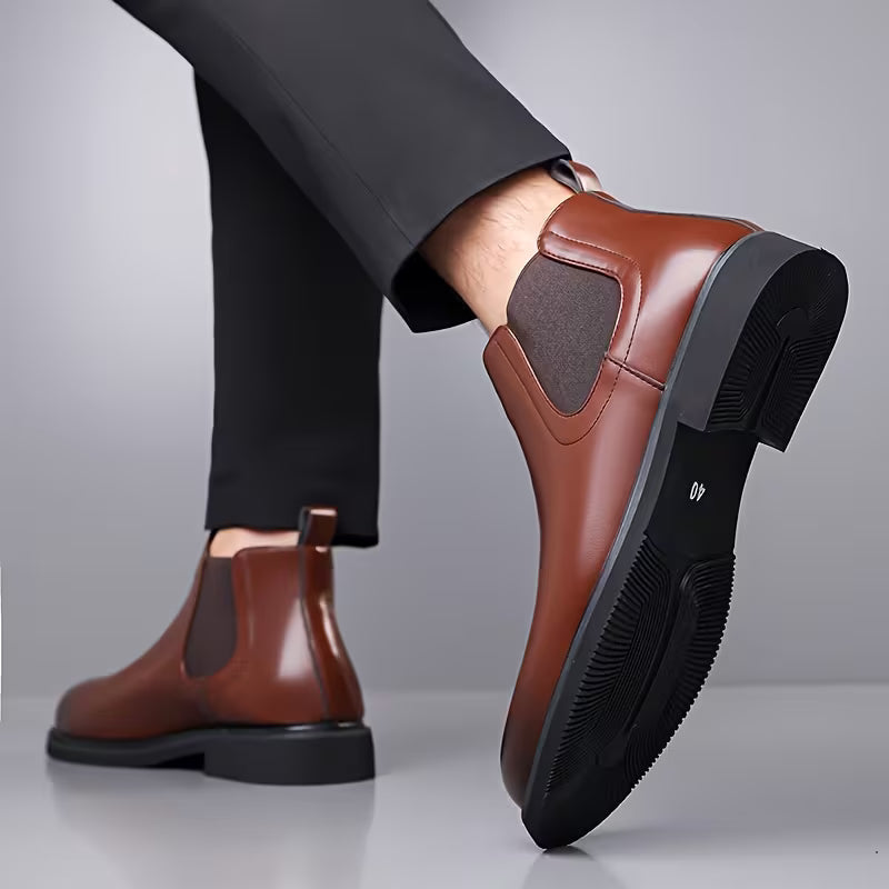 High boots with weather-resistant upper