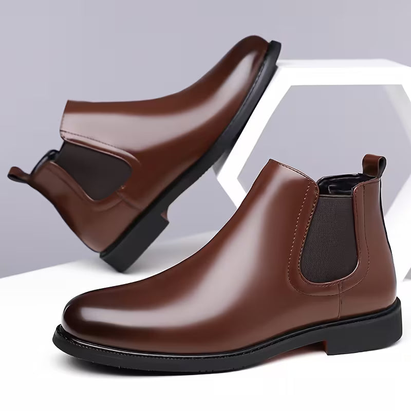 High boots with weather-resistant upper
