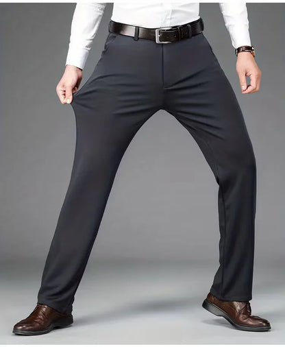 Business Trousers with Straight Legs