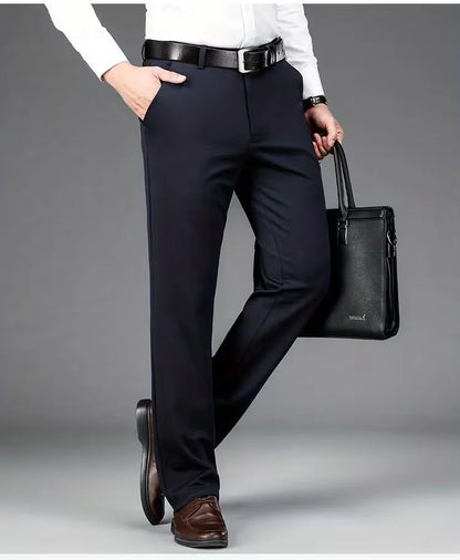 Business Trousers with Straight Legs