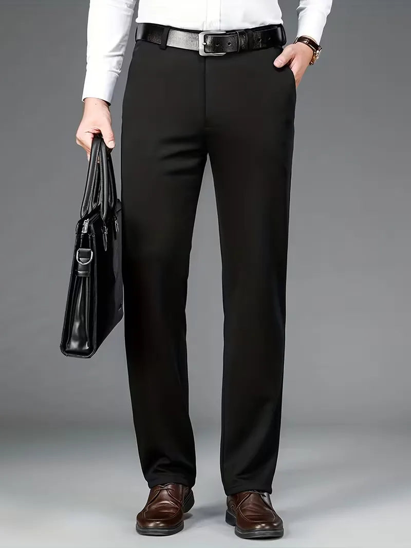 Business Trousers with Straight Legs