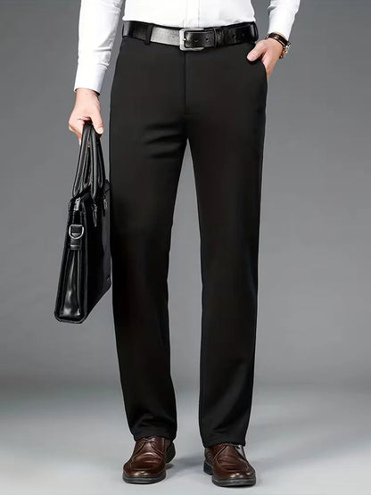 Business Trousers with Straight Legs
