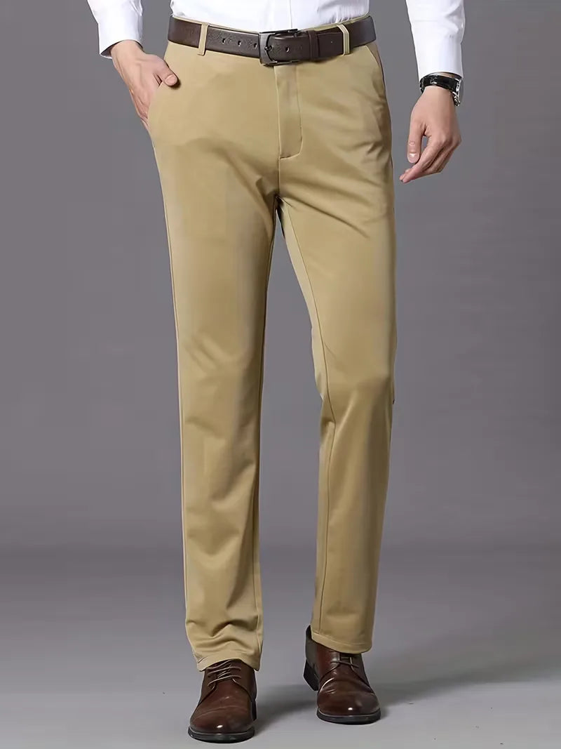 Business Trousers with Straight Legs