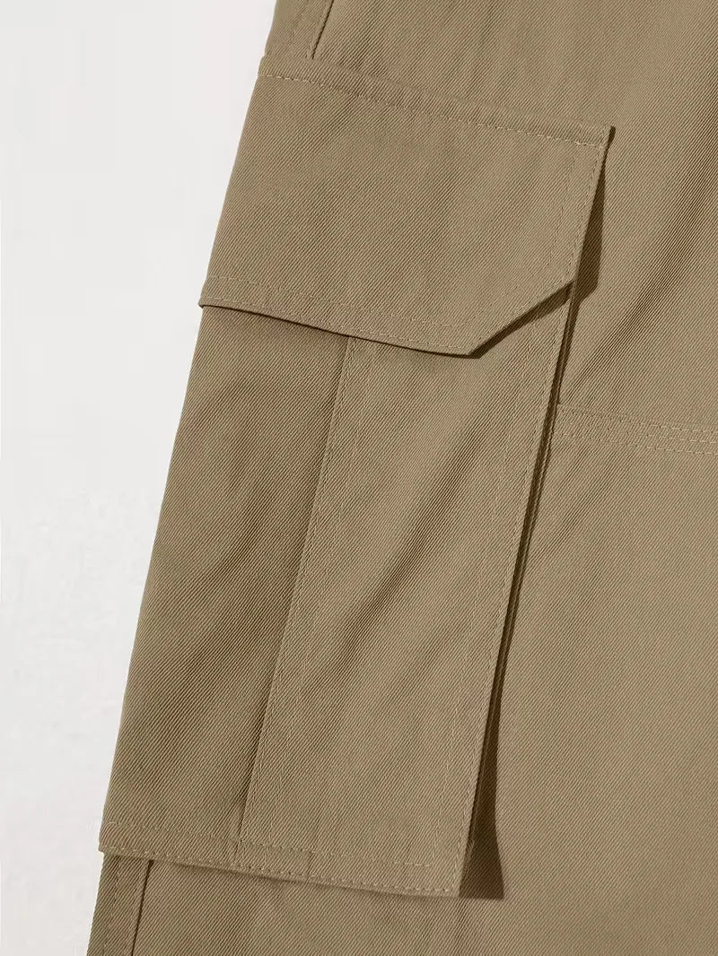 Cargo trousers with flap pockets