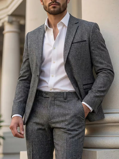 Suit with Slim Fit and Long Sleeves