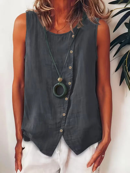 Bohemian ladies' blouse with buttons