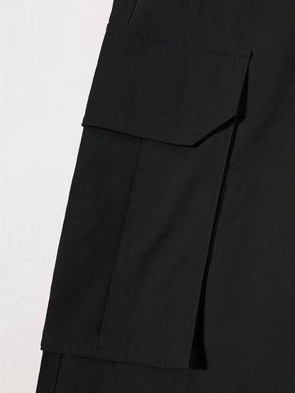 Cargo trousers with flap pockets