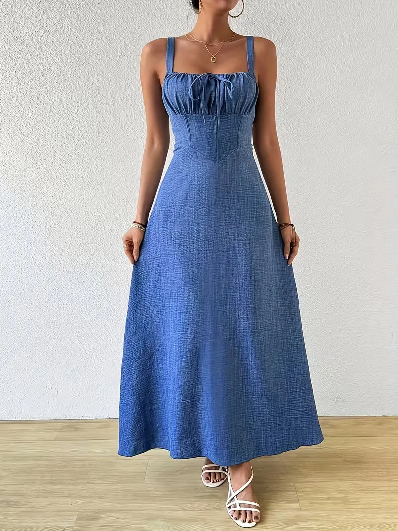 Wrap Dress with Spaghetti Straps