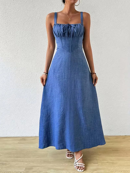 Wrap Dress with Spaghetti Straps