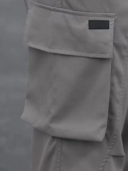 Cargo trousers with elastic waistband