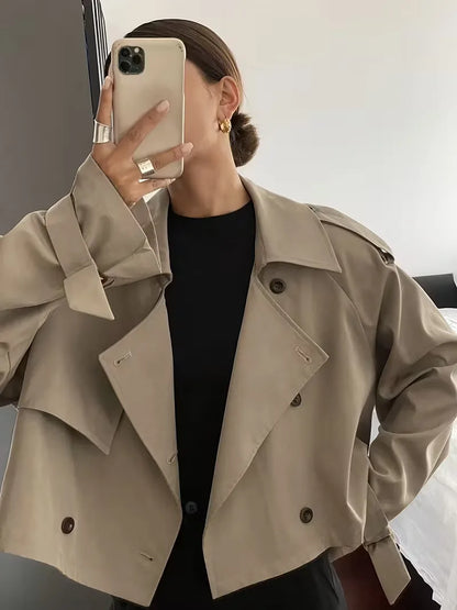 Oversized Fit Trench Coat