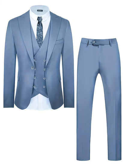 Three-Piece Slim Fit Suit