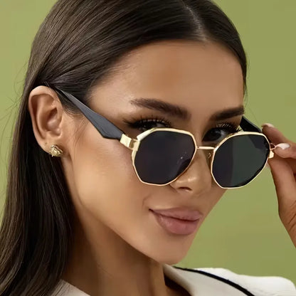 Sunglasses with Gold Frame