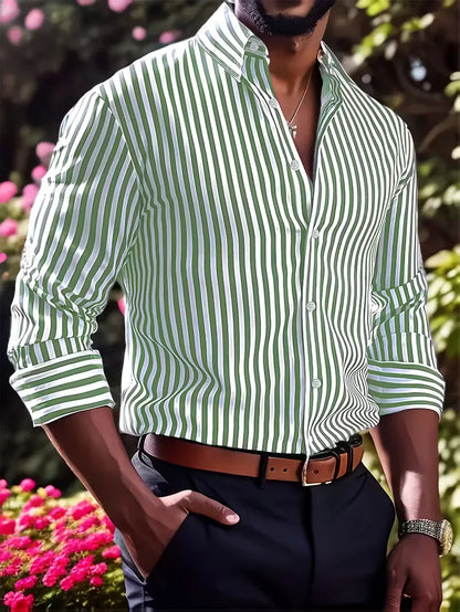 Smart shirts with vertical stripes