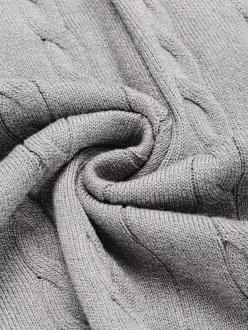 Sleeveless Knitted Waistcoat with V-Neck