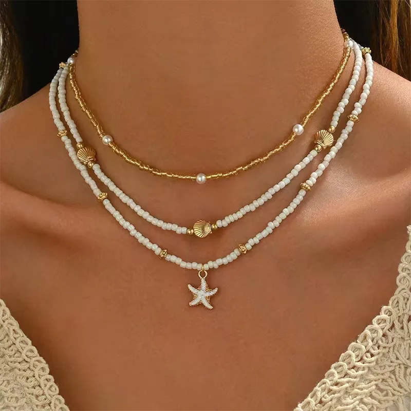 Shell and Star Necklace