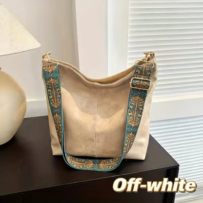 Shoulder Bag with Colourful Strap