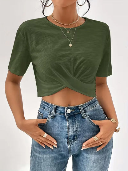 T-shirt with twist detail
