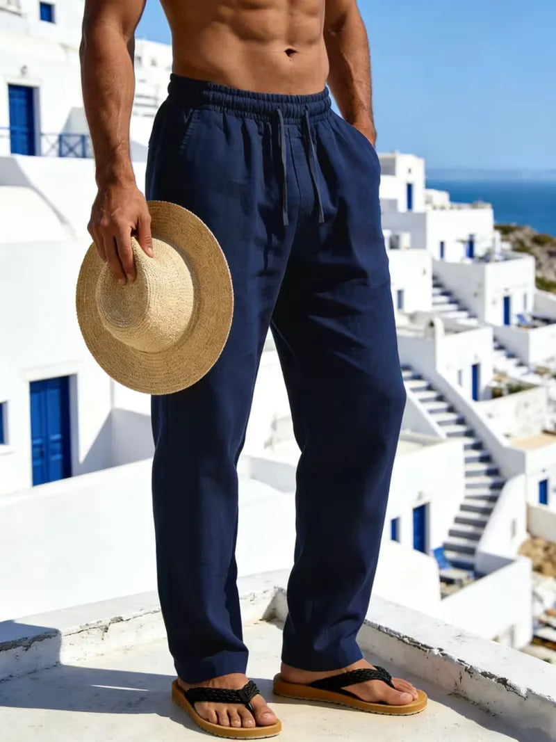 Chinos with Elastic Waist