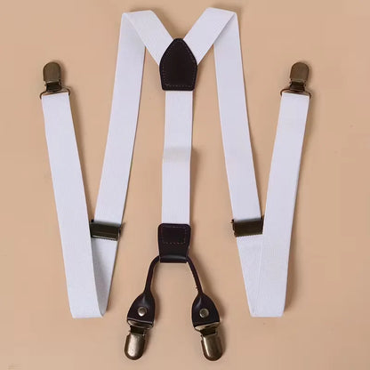 Braces with Leather Details
