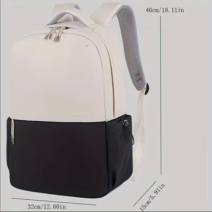 Two-tone backpack with adjustable straps