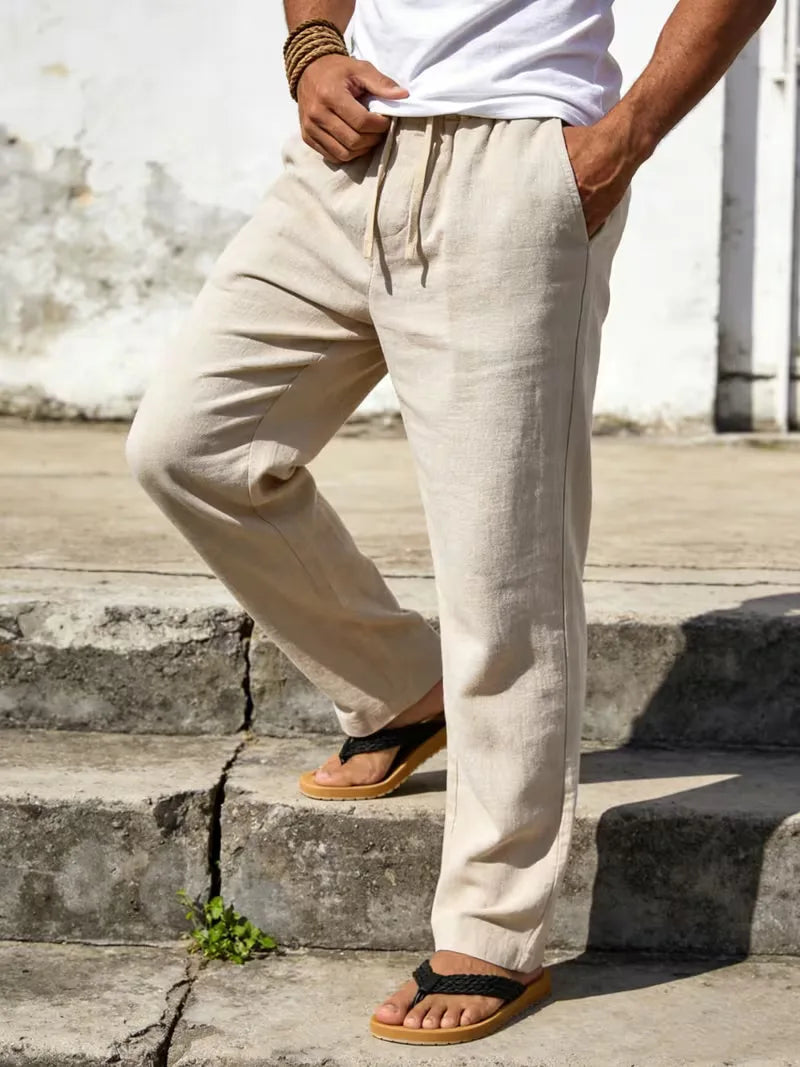 Chinos with Elastic Waist