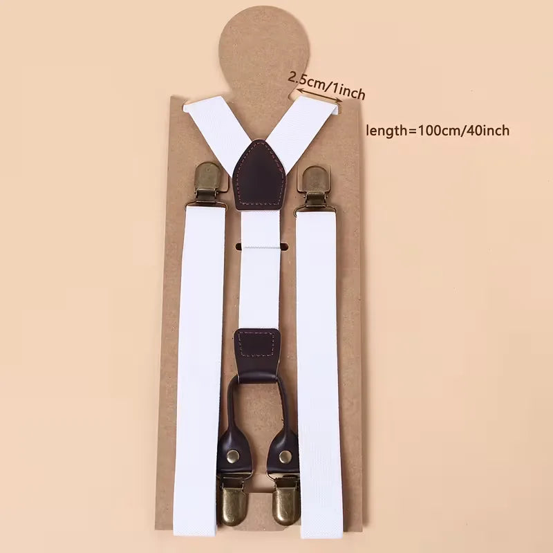 Braces with Leather Details