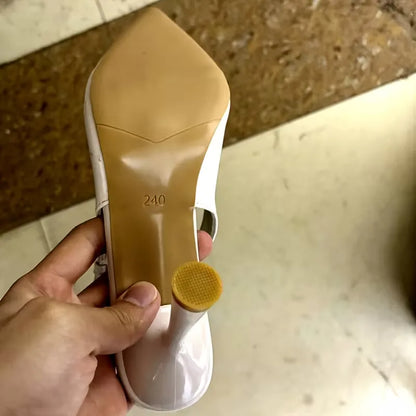 Stilettos with Slingback and Gold Buckle