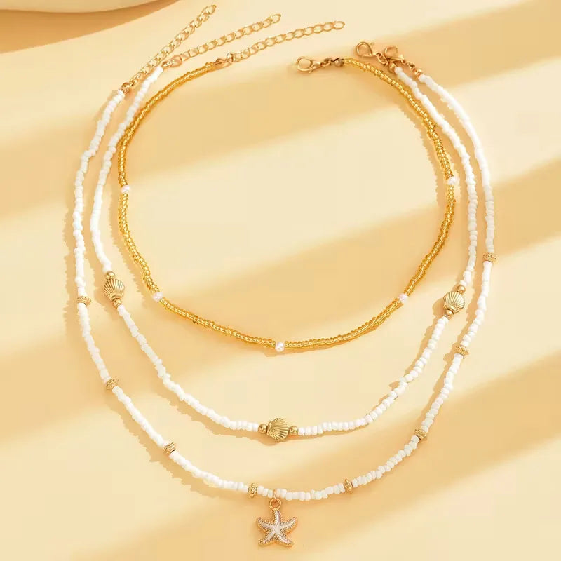 Shell and Star Necklace