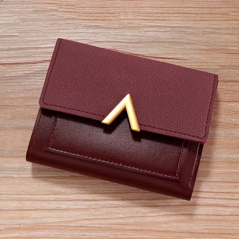 Wallet with V-shaped Closure