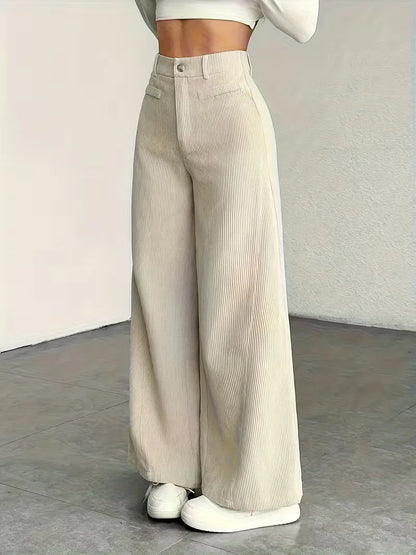 Wide Leg Trousers with High Waist