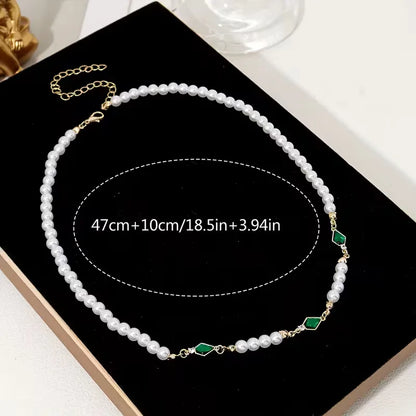 Necklace with Imitation Pearls
