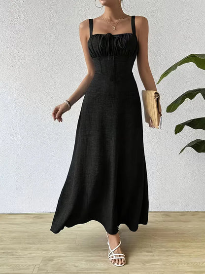 Wrap Dress with Spaghetti Straps