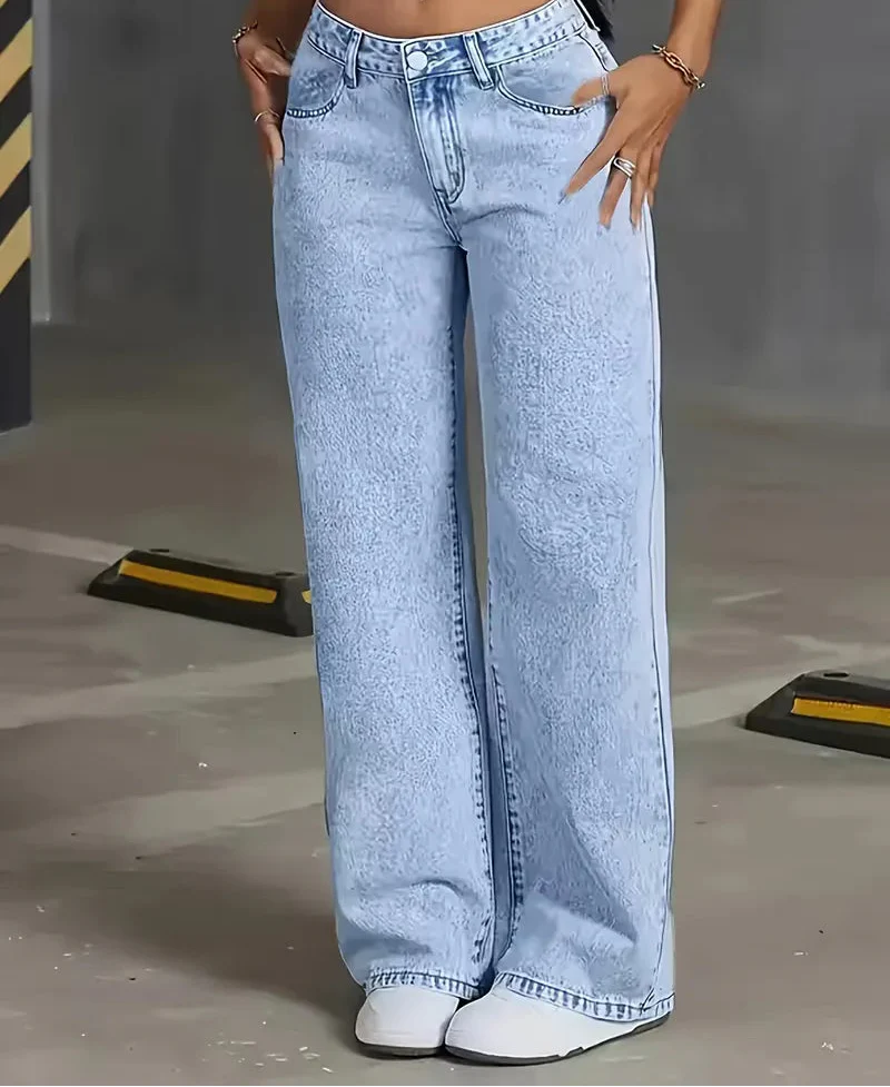 Wide leg jeans