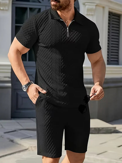 Summer Clothing Set with Polo and Shorts