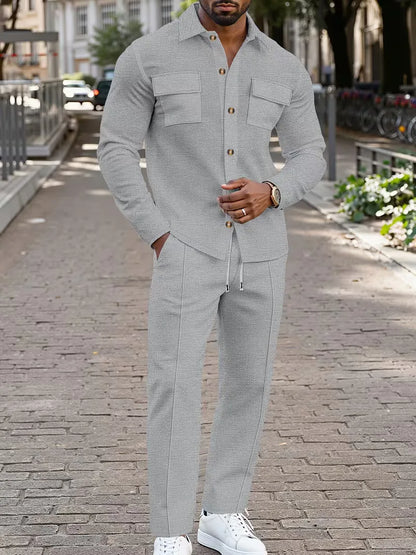 Bomber Jacket with Button Closure and Chest Pockets