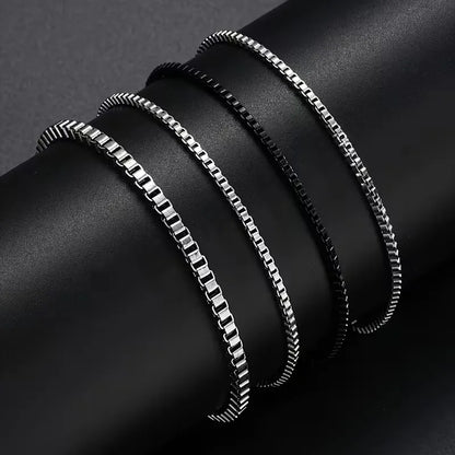 Set of four minimalist bracelets