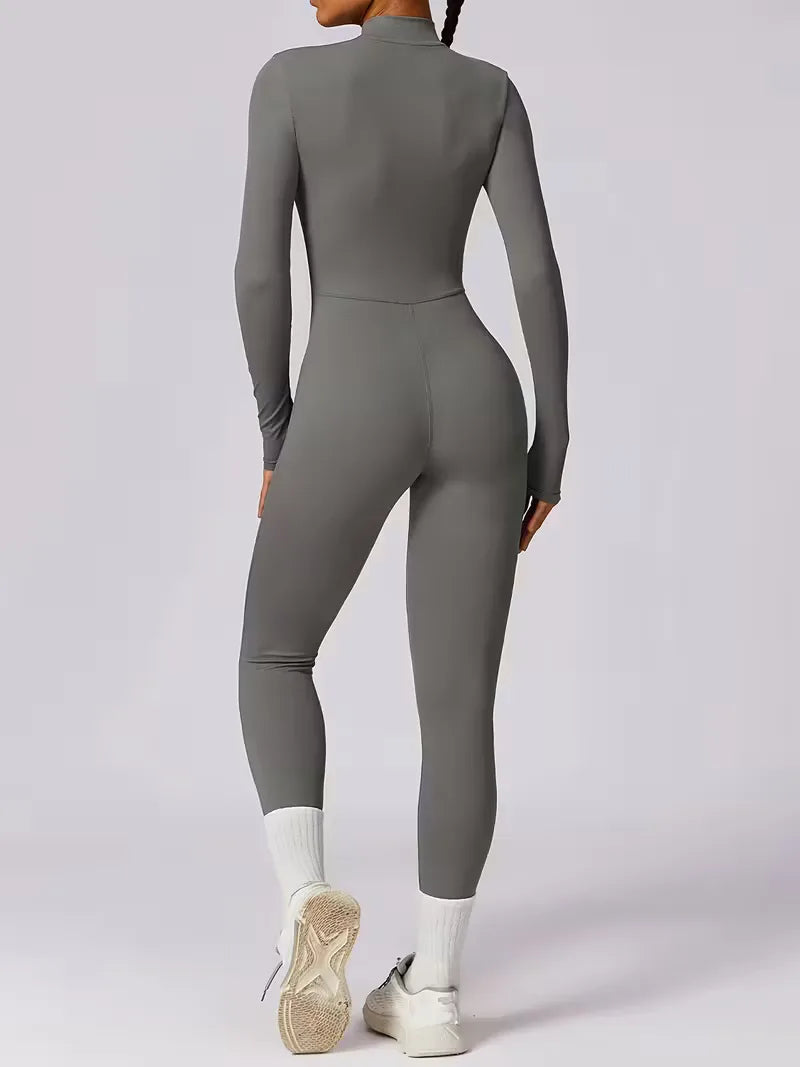 Jumpsuit with Mock Neckline