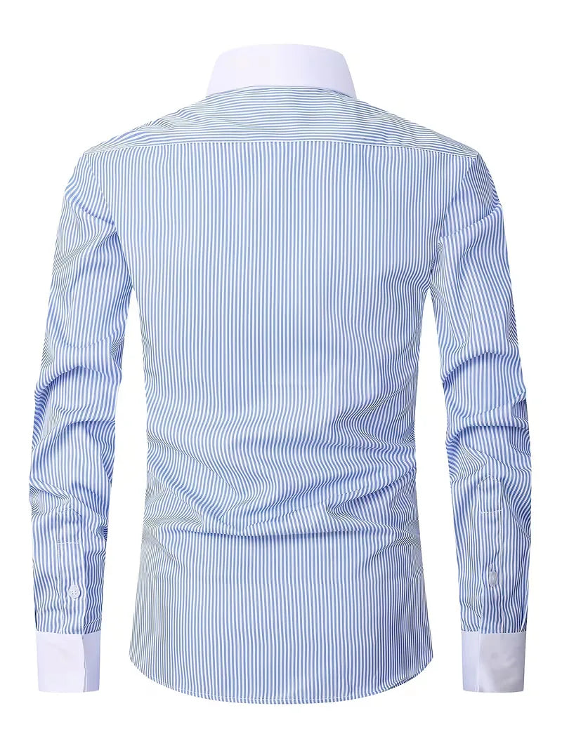 Smart shirt with mandarin collar