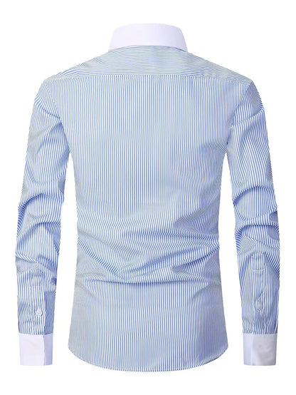 Smart shirt with mandarin collar