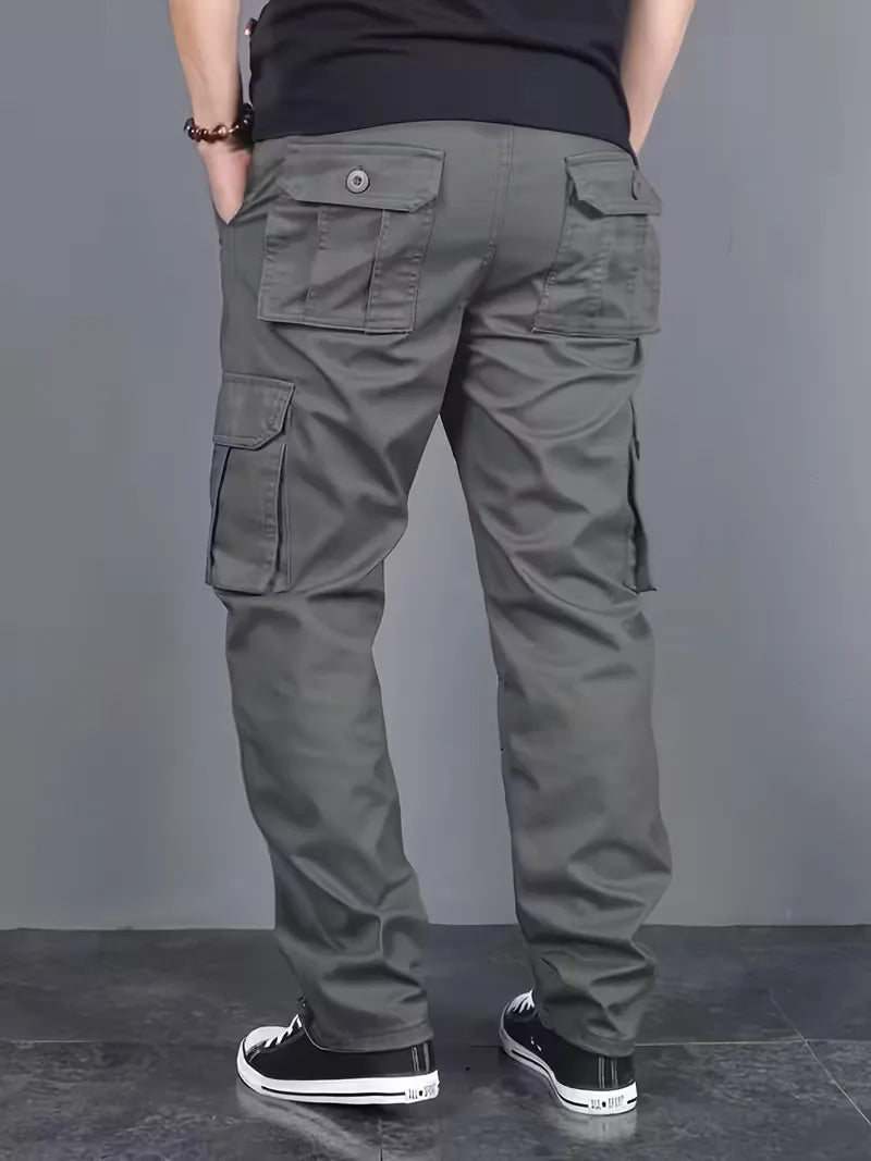 Cargo trousers with flap pockets