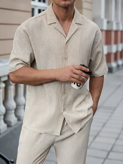Summer Clothing Set with V-neck