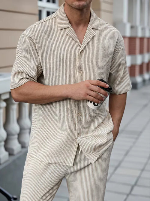 Summer Clothing Set with V-neck