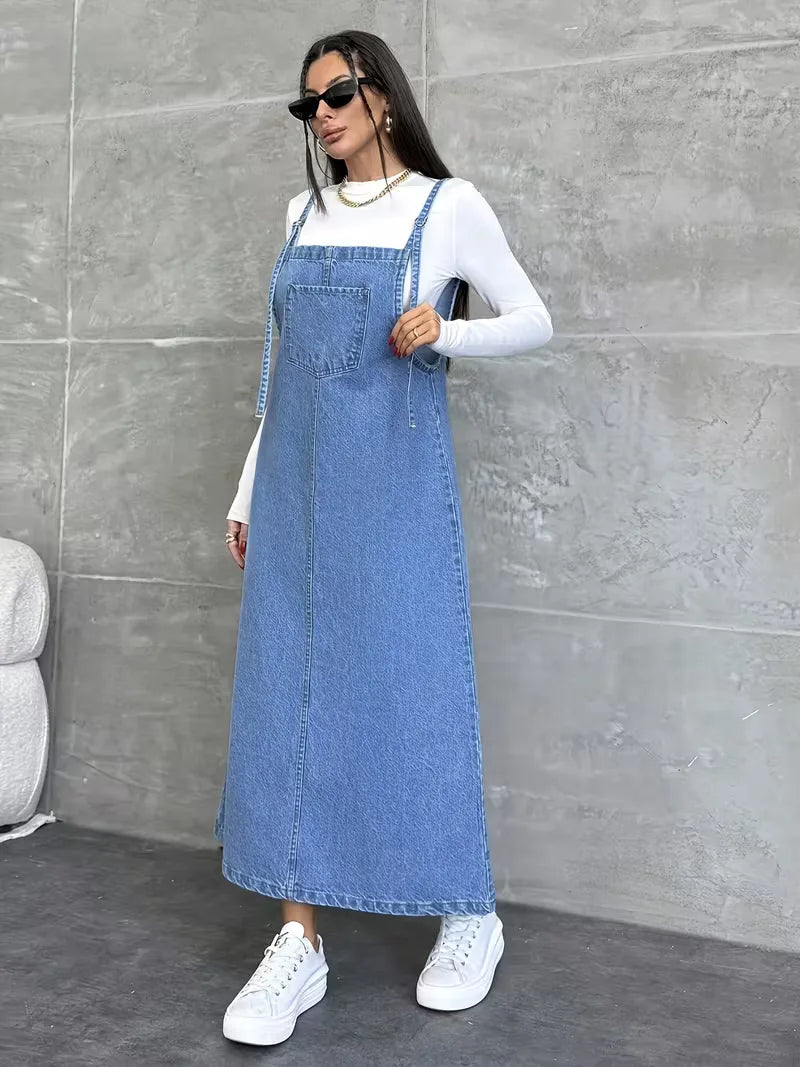 Shirt Dress with Spaghetti Straps