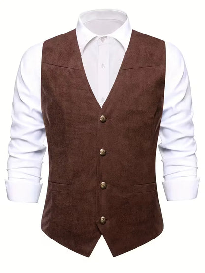 Waistcoat with V-neck and Buttons